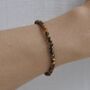 Dainty Tiger's Eye Crystal Bracelet For Confidence And Courage, thumbnail 1 of 5