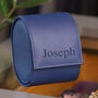 Personalised Luxury Blue Travel Watch Box, thumbnail 1 of 11