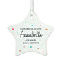 Personalised Gcse Exams Congratulations Porcelain Star Keepsake Gift, thumbnail 5 of 5