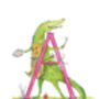 A Is For Alligator Alphabet Art Print, thumbnail 2 of 12