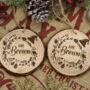 Personalised Engraved Couple's Christmas Decoration, thumbnail 5 of 5