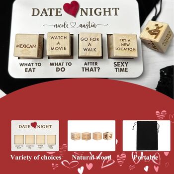 Date Night Dice Game Romantic Gift Idea, 4 of 5