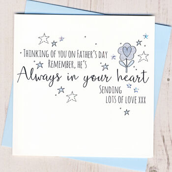 Thinking Of You On Father's Day Flower Card, 2 of 3