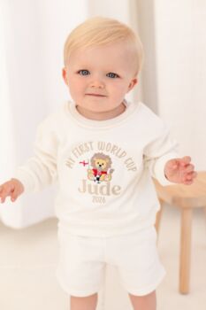 My First World Cup 2026 Personalised Name Football Sweatshirt, 2 of 5
