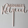 Personalised Surname Wedding Cake Topper, thumbnail 3 of 4