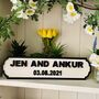 Personalised Anniversary Name Wooden Double Roadsign, thumbnail 6 of 11