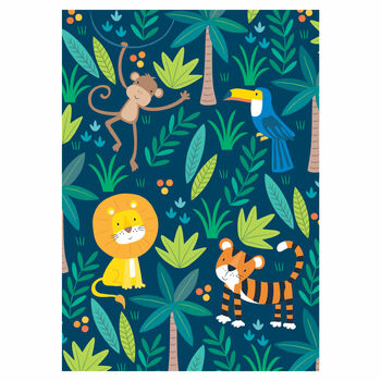 Personalised Jungle Pattern Thank You Cards, 3 of 3