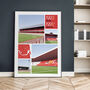 Sunderland Views Roker Park And Stadium Of Light Poster, thumbnail 1 of 7