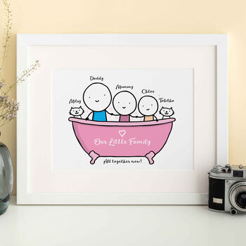 Personalised Family Bath Print, 2 of 8