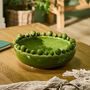Glazed Green Ceramic Pearl Bowl, thumbnail 2 of 5