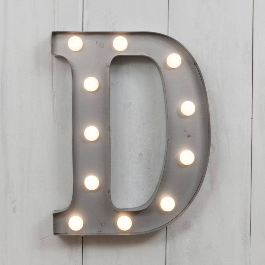Vegas Metal Led Circus Letter Light D By All Things Brighton Beautiful