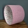 Alice Dog Rose Pink Tweed Floral Lined Lampshades, thumbnail 3 of 7