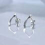 Sterling Silver Wishbone Studs, thumbnail 4 of 9