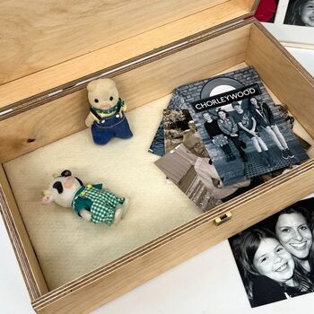Personalised Wooden Heart Memory Box, 7 of 12