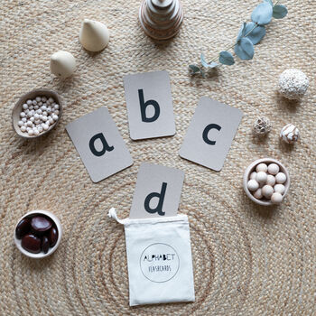 Alphabet Flashcards With Organic Cotton Bag, 3 of 6