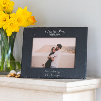 Personalised I Love You More The End I Win Photo Frame, 2 of 4