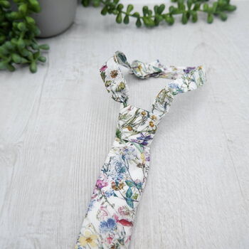 Wild Flower Neck Tie Spring Tie Adults And Childs, 4 of 6