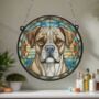 Boxer Stained Glass Effect Suncatcher, thumbnail 4 of 6