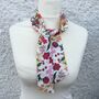 Liberty 100% Silk Skinny Scarf In Floral, thumbnail 1 of 6