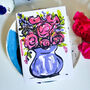 Bunch Of Flowers Greeting Card, thumbnail 1 of 5
