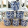 Set Of Six Palace Mugs In Blue Rose Chintz Design, thumbnail 1 of 9
