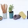Concrete Mini Vessel Planter Pen Pot Cylindrical, thumbnail 1 of 7