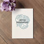 'With Sympathy' Botanical Letterpress Card, thumbnail 1 of 3
