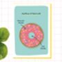 Cute Doughnut Card Doughnut Of Gratitude, thumbnail 1 of 7