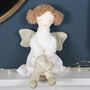 Plush Angel Fairy Doll With Personalised Heart, thumbnail 1 of 3