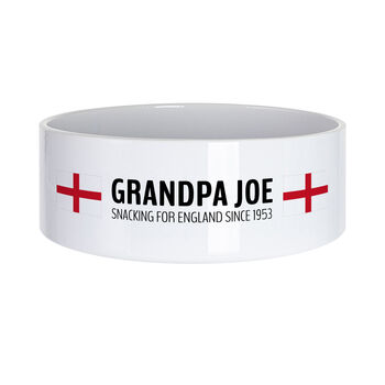 Personalised Snacking For England Bowl, 3 of 3