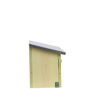 Wooden Sparrow Birdhouse With Protective Zinc Roof Gift, 5 of 6