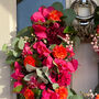 Marbella Faux Flowers Wreath, thumbnail 2 of 3
