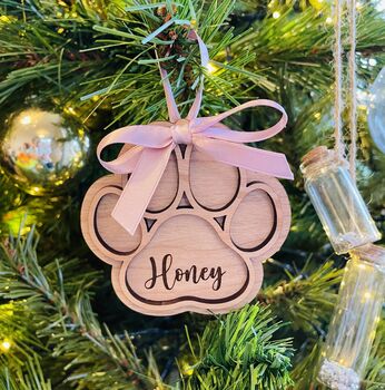 Wooden Personalised Pet Memorial Decoration, 4 of 5