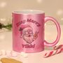 Personalised Stay Merry Santa Pink Mug, thumbnail 2 of 2