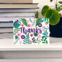 Floral Colourful Card 'Thanks', thumbnail 2 of 3