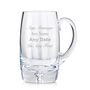 Personalised Bubble Base Beer Glass Tankard, thumbnail 2 of 6