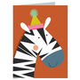 Mini Zebra Greetings Card, thumbnail 2 of 5