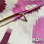 Pink Drops Hand Woven Ikat Cushion Covers, thumbnail 2 of 7
