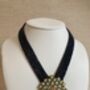 Indian Long Beaded Black Mala Necklace Set, thumbnail 6 of 8