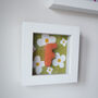 Mini Box Frame Letter And Daisy Print, thumbnail 2 of 12