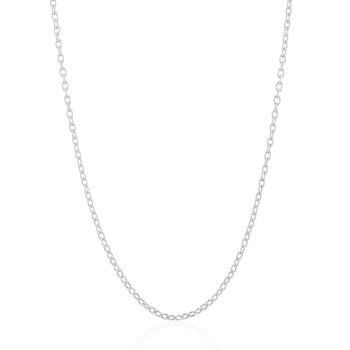 Waverley Medium Sterling Silver Trace Chain, 8 of 10