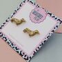 Sausage Dog Glitter Resin Studs, thumbnail 7 of 12