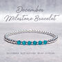 December Birthstone Bracelet Blue Zircon Or Tanzanite, thumbnail 5 of 10