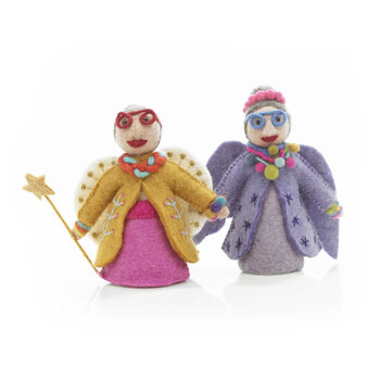 Handmade Fairy Godmother Tree Topper, 2 of 5