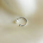 Sterling Silver Single Pearl Ear Cuff, thumbnail 3 of 4