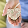 Personalised Map Heart Valentine Keepsake Gift For Her, thumbnail 2 of 12