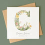 Personalised Botanical New Baby Card, thumbnail 2 of 4