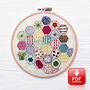 Hexagon Sampler Learn 20 Stitches Pdf Digital Product, thumbnail 1 of 6