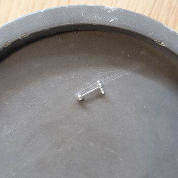 Sterling Silver Triple Star Helix Stud Earring, 4 of 7