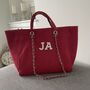 Personalised Colourful Large Chain Tote Beach Bag, thumbnail 3 of 5